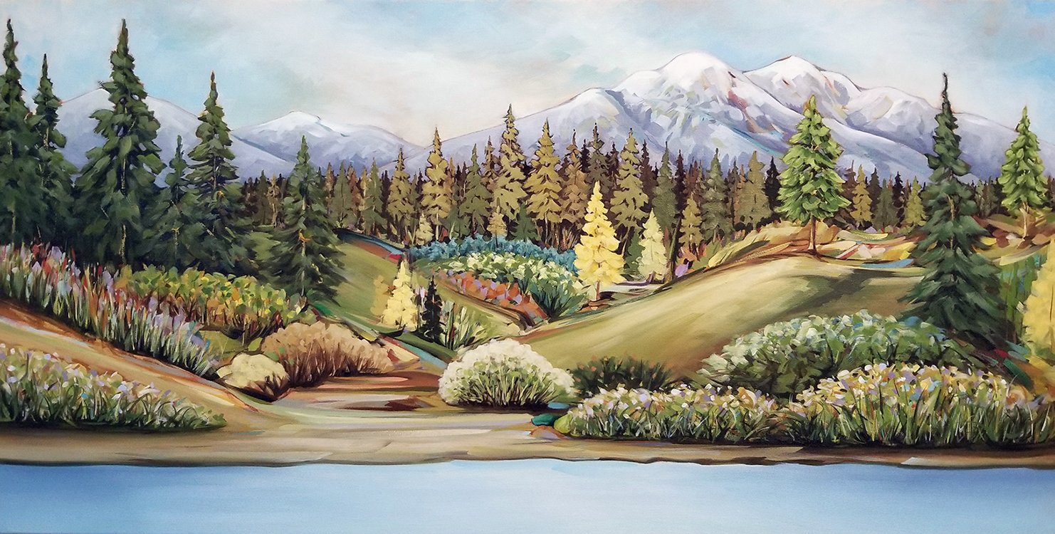 Blue River 24 x 48 Oil on canvas