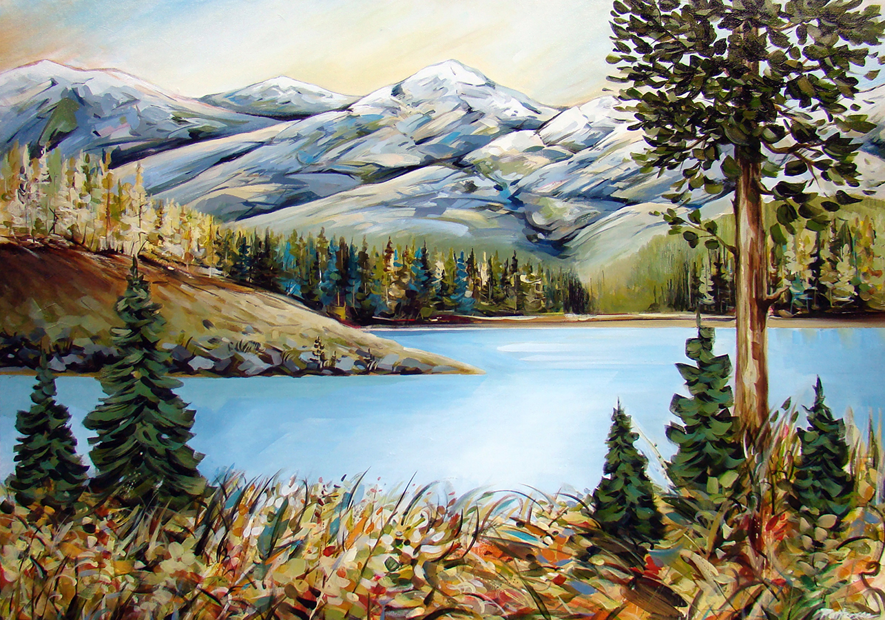 Mountain High 30x40 Acrylic on canvas